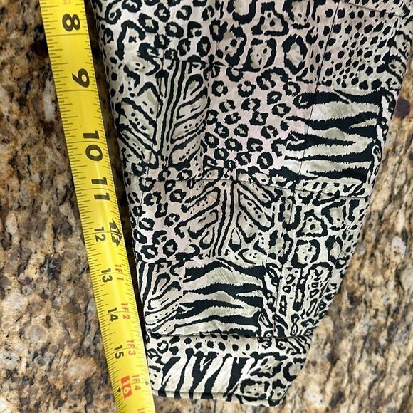 Anna And Frank Vintage Silk Animal Print Puffer Quilted Jacket Size S - Picture 10 of 10